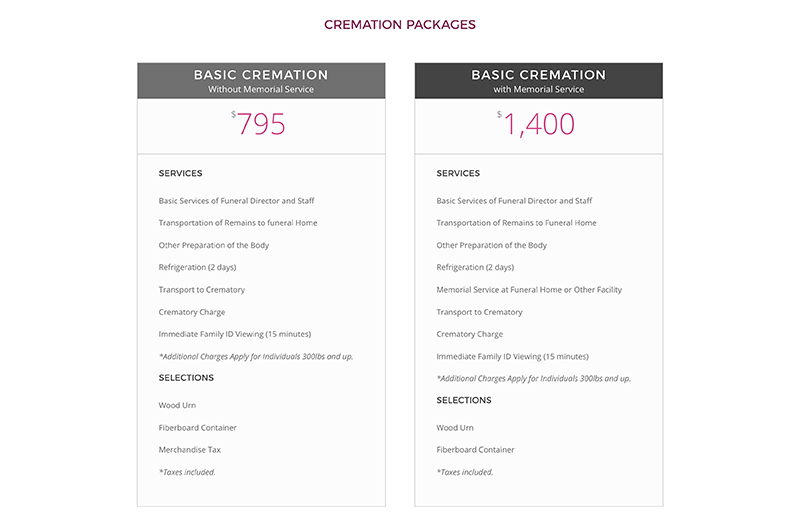 Kremer Funeral Home website Kremer Funeral Home website screenshot